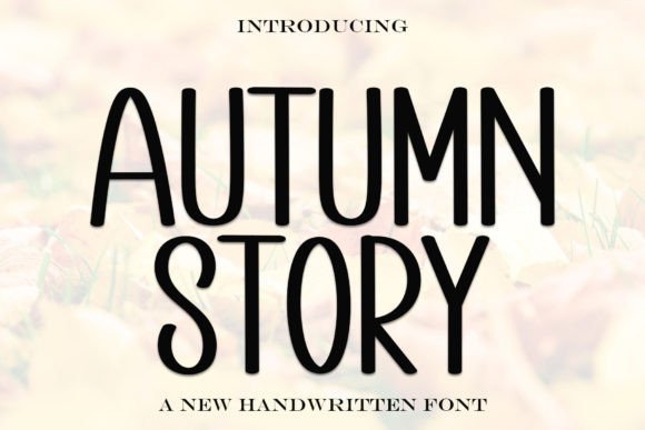 Autumn Story Font: A Display Typeface for Editorial Charm