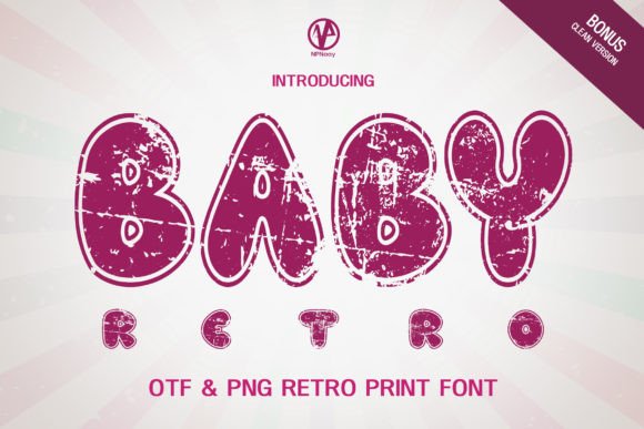 Baby Retro: A Vintage Display Font for Editorial Design