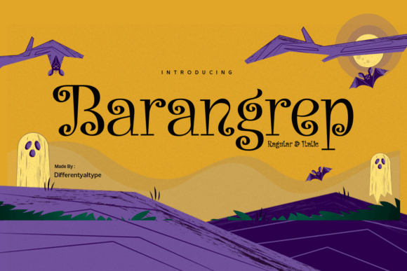 Barangrep: A Display Font for Enigmatic Brand Storytelling