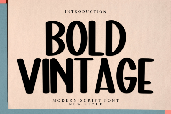 Bold Vintage: A Display Font That Brings Branding to Life