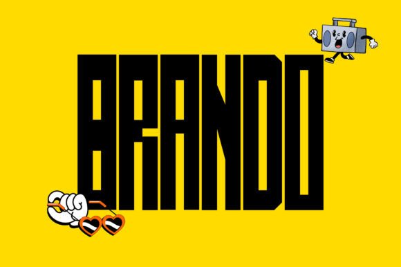 Brando Font: Bold Display Typeface for Handmade Products
