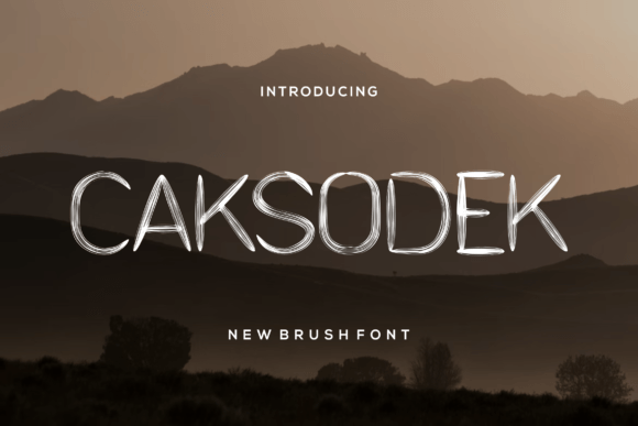 Caksodek: A Dry Brush Font for Authentic, Hand-Crafted Branding