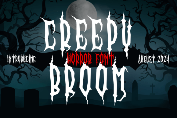 Creepy Broom Font: A Display Typeface for Editorial Storytelling