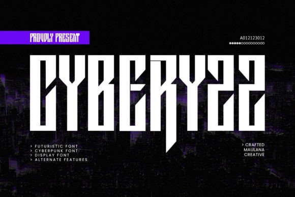 Cyberyzz: A Futuristic Display Font for Modern Branding