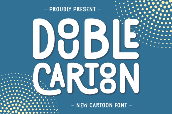 Double Cartoon Font: A Playful Display Typeface for Handmade Products and Printables