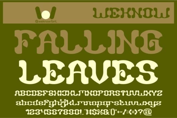 Falling Leaves Display Font Review for Campaign Designers