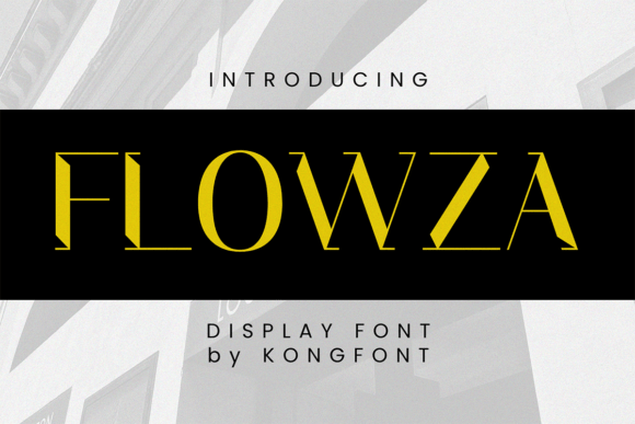 Flowza: A Display Font That Brings Personality to Branding Projects