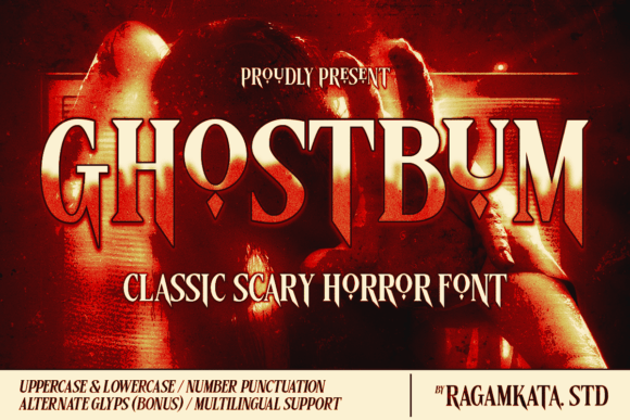 Ghostbum: A Display Font for Atmospheric Editorial Design