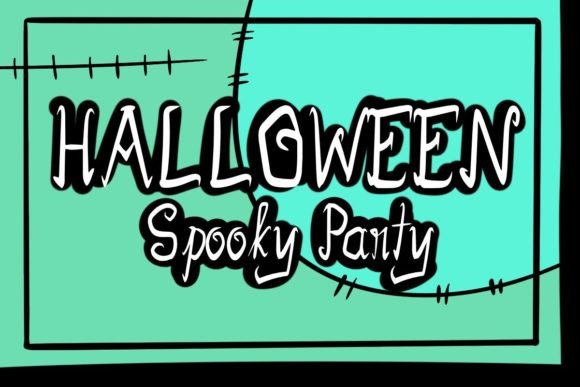 Halloween Spooky Party: A Display Font for Editorial Magic