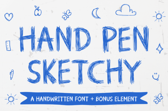 Hand Pen Sketchy: A Playful Doodle Font for Editorial Design