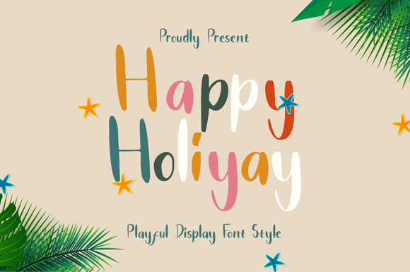 Happy Holiyay: A Playful Display Font for Web Designers