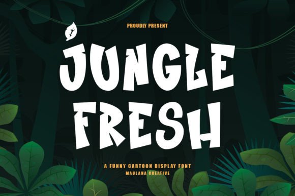 Jungle Fresh Font: A Friendly Display Typeface for Makers