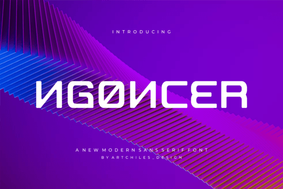 Ngoncer Display Font: A Modern Typeface for Bold Digital Design
