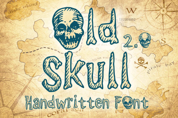 Old Skull 2.0: Vintage Display Font for Campaign Visuals