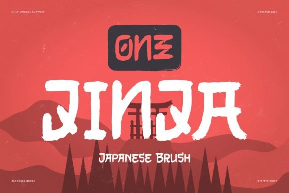 One Jinja: A Brush Font That Commands Attention in Campaigns