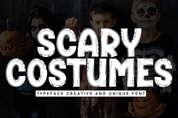 Scary Costumes: A Playful Display Font for Brand Design