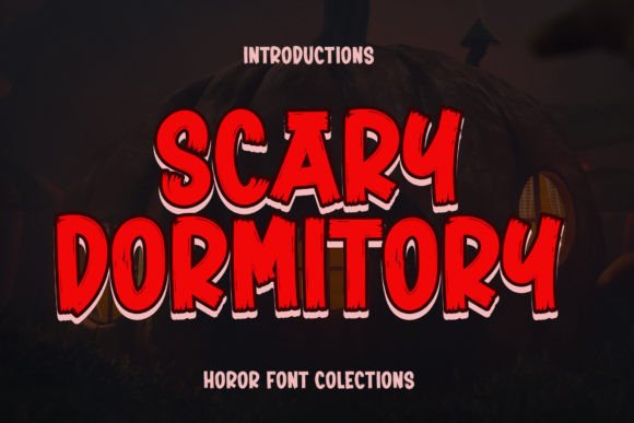 Scary Dormitory: A Display Font for Editorial Horror and Halloween Design