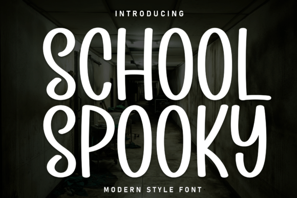 School Spooky: A Display Font with Editorial Charm