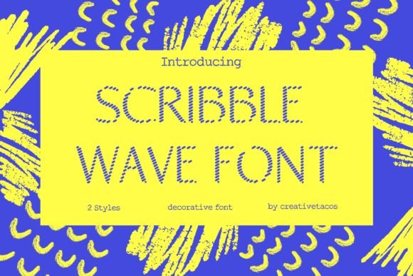 Scribble Wave: A Playful Display Font for Editorial Design