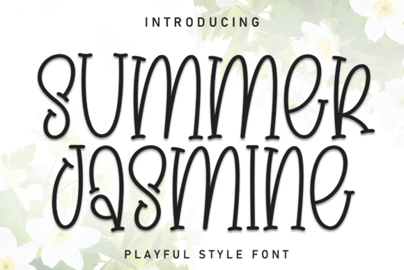 Summer Jasmine Font: A Playful Typeface for Digital Design