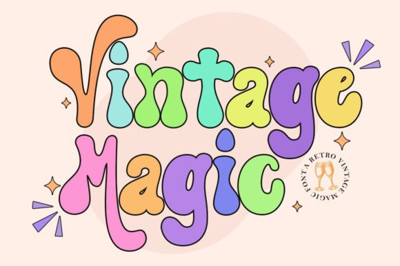 Vintage Magic: A Retro Display Font for Digital Branding